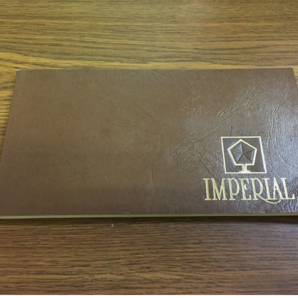 1981 Chrysler Imperial Car Owner's Manual